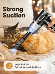 Wireless Home Vacuum Cleaner, Suitable For Home Cleaning, Car Cleaning, Pet Hair Removal, Multi-Functional Portable Mini Handheld Car Vacuum Cleaner, Suitable For Multiple Scenarios, And Includes Multiple Accessories. - Multicolor - View 4