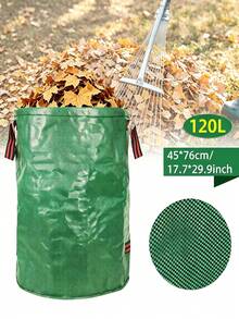 Large Capacity Reusable Leaf Collection Bag With Handle, Thickened Grass Clippings Collection Bag For Garden Yard And Lawn Debris Cleanup, Essential For Autumn And Winter Cleaning - One Size - View 6
