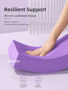 Foam Yoga Mat Balance Pad - Non-Slip Dumbbell Training Mat, Yoga, Pilates, Fitness Workout Elbow Support - Joint Cushioning & Stability - Multicolor - View 4