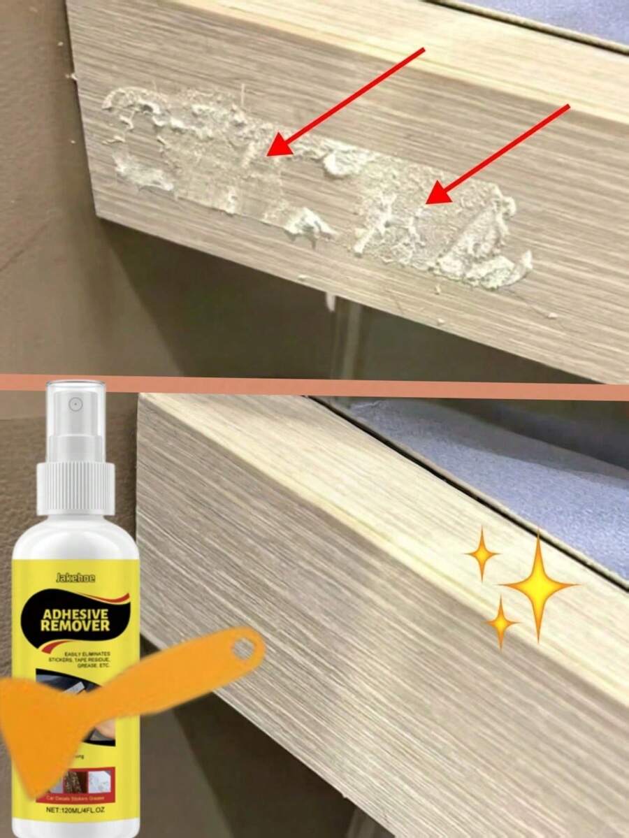 rayhong 1pc/100ml Sticker Remover, Can Remove Various Adhesive Residues - From Car Body To Home Surfaces, Restore Items To Their Original Clean And Shiny Appearance