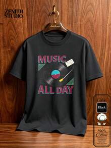 Camisetas de hombre - Negro - Ver 2