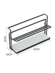 Kệ thoát nước cốc 2 tầng kèm khay hứng nước, kệ lưu trữ ly cốc đa năng trên mặt bàn có móc treo, dụng cụ sắp xếp bồn rửa bát nhà bếp - Nhiều màu - Xem 10
