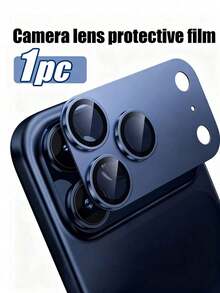 Pelindung Lensa Kamera untuk iPhone 17 Pro Max - [Tahan Pecah] [Perekat Kuat] [Kompatibel dengan Casing Ponsel] Pelindung Layar Kamera Belakang Logam (Oranye, Perak, Biru) - A - View 6