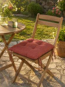 6 Pcs Comfortable Indoor & Outdoor Seat Pads For Kitchen, Dining, Garden, Balcony & Patio Chairs In Turkey - Red - View 3