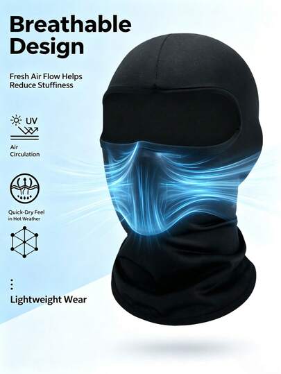 1pc Outdoor Windproof Sun Protection Cycling Face Mask, Printed Thin Ice Silk Sports Headscarf, Summer Cool Neck Guard Sun Mask, Unisex/Worker Suitable, Anti-UV Ski Scarf, Suitable For Fishing, Hiking, Outdoor Activities
