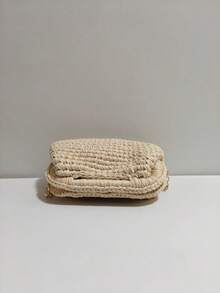 Woven Fashion Shoulder Bag, Crochet Handbag,Straw Bag - Multicolor - View 9