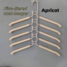 5-Tier Clothes Rack Maximizes Your Closet Space With This Multi-Layer Folding Hanger! Multi-Functional Clothes Rack, 5-Tier Metal Foam Hanger Detachable High-End Magic Anti-Slip Multi-Functional Storage Organizer Hanging Rack (Anti-Slip Foam May Inevitably Deform, Please Consider Carefully If You Mind) - Multicolor - View 11