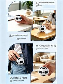 Multi-Color Petal Rotating Cube Stress Relief Toy Ball, With Circular Stitching Structure, Suitable For Hand Relaxation And Relieving Hand Pressure. Ideal For Office Use, Also Can Be Given As A Novel Gift To Friends Or Colleagues - Multicolor - View 5