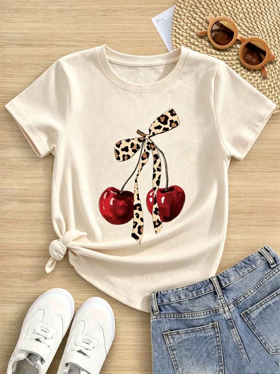 Women T-Shirts - 杏色 - 查看 1
