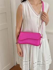New Versatile Shoulder Bag - Pink - View 4