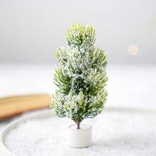 Mini Christmas Trees Christmas Decor Artificial Christmas Decorations, Christmas Tree Bottle Brush Trees Christmas Table Decorations - Multicolor - View 15