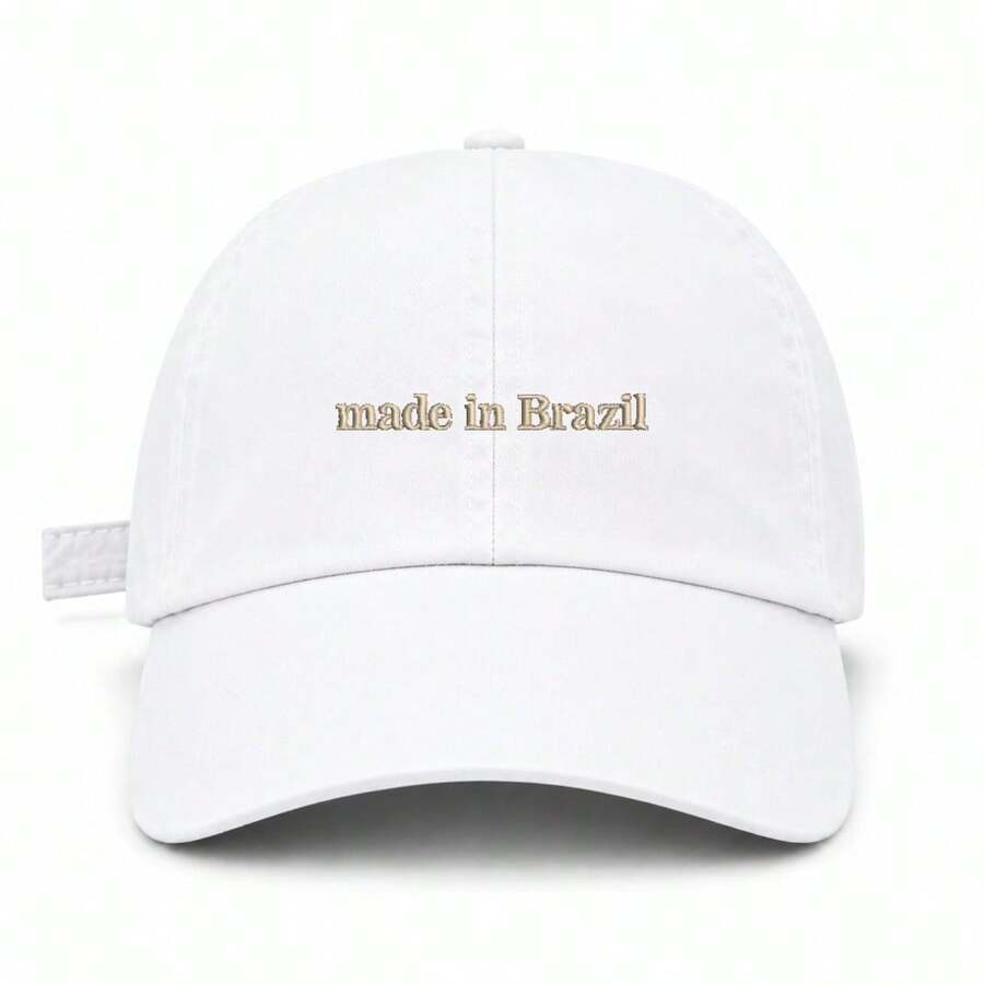 Women Baseball Cap - Bianco con ricami beige - Visualizzare 1