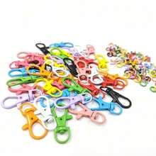 110/330/660pcs Mixed Color Iron Split Rings And Zinc Alloy Rotating Lobster Clasp Hooks, Colorful DIY Handmade Accessories, Suitable For Handicrafts And Keychain Making Projects - Multi-color - View 1