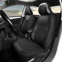 4pcs/9pcs PU Artificial Leather Car Seat Cover Set, Airbag Compatible, Breathable, Suitable For Sedan, Truck And SUV, Comfortable And Durable, Waterproof And Dust-Proof, Prevent Liquid, Stain And Dust From Dirtying Car Seats. - Type a - View 5