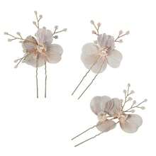 3PCS Plant Casual Party Elegant Iron Hair Sticks Bridal Wedding Hair Accessories All Seasons - Multicolor - View 10