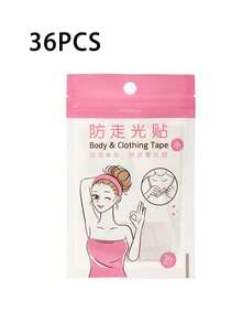 108片防走光雙面衣物膠帶，防汗防水穩定衣物位置，防水雙面黏貼襯衫與內衣，適合女性的溫和身體膠帶，全天強效黏著布料膠帶（5片/36片/72片/108片可選） - 白色 - 查看 12