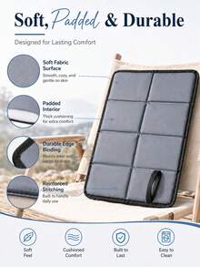 1pc Oversized Portable Folding Seat Cushion For Winter Outings, Suitable For Outdoor Camping, Walking And Picnic - Lightweight Hiking Pad, Beach, Stadium, Suitable For 4 Seasons - Multicolor - View 8