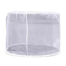 Patio Umbrella Mesh Screen, Outdoor Umbrella Netting With Zipper Door, Polyester Hanging Screen For Garden Patio Table Camping And Outdoor Dining - White - View 7