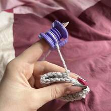 1pc Spiral Woven Finger Guard, 4 Colors Available, Crochet Yarn Control Splitter Finger Ring, Handmade DIY Anti-Friction Hand Protection Knitting Tool From Mzna - A - View 8