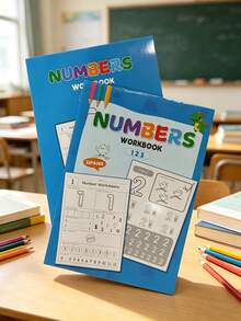 32-Page Digital Cognition Practice Book, School Teaching Tracing Book, Pen Control Training Tracing Book, Number Writing Calligraphy Notebook, School Stationery, Learning Supplies, Student Reward Coloring Book, Learning Math Numbers 0 To 112, Suitable For Preschool To Primary Transition Daily Handwriting Practice, Back To School Essential - Multicolor - View 6