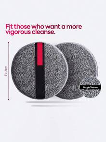 2pcs Round Exfoliating Scrub Sponges, Coarse Nylon Bath Exfoliating Bath Brush, Rough Skin Exfoliating Sponge, Double-Sided Body Polishing Pad, Unisex Bathing Cloth - Multicolor - View 2