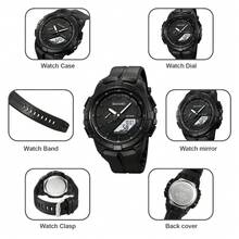 SKMEI 2583 Jam Tangan Digital Analog Multifungsi Fashion Pelajar Tahan Air 5ATM Jam Tangan Elektronik Kasual Sporty Hadiah - Satu-Ukuran - View 8