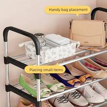 Shoe Rack Organizer 24-Pair Capacity 5/6/7/8 Tiers - Black - View 3