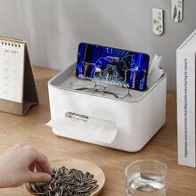Multifunctional Luxury Home Tissue Box - High-Quality Tissue Holder Suitable For Living Room Coffee Table, Bedroom, Remote Control & Phone Storage - Multicolor - View 9