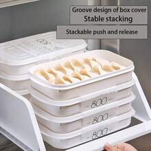 10pcs Refrigerator Storage Containers With Lids, Essential Home Lunch Boxes, Japanese Style Fridge Organizer Boxes, Kitchen Food Freezer Storage Containers, Reusable Airtight Sealed Boxes, Leak-Proof Stackable Sealed Containers - Multicolor - View 7