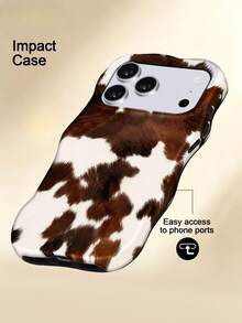 KOOLIFE Vintage Pattern Phone Case: Elegant Neutral Design, Comfortable Touch. Features Button Protection, Breathable Heat Dissipation And Dust-Proof Function; Suitable For Men And Women. Compatible With IPhone 11,12,13,14,15,16,17,18Pro Max. - Coffee Brown - View 4