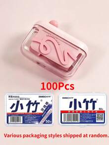 100/10/2Pcs Portable Floss Dispenser: Press-To-Pop Storage Case With 10 Built-In Floss Picks. Multifunctional Oral Cleaner With Toothpicks And Floss Sticks For Teeth And Tongue Cleaning, A Daily Hygiene Essential For Household Use. - Multicolor - View 10