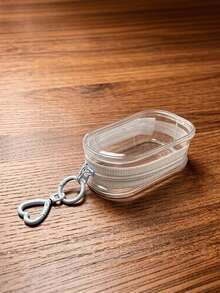 2pcs Transparent Zipper Dust-Proof Storage Bags With Hooks, Suitable For Displaying Mini Models, Heart-Shaped Keychains And Bag Charms, Easy To Carry And Collect - Multicolor - View 14