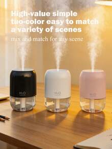 Pelembap Udara Mini untuk Mobil 200ml, Pelembap Udara Kabut Dingin Portabel dengan Lampu Ambient RGB, Pelembap Udara Ringkas untuk Tempat Gelas, Dilengkapi dengan 1 Botol Minyak Esensial untuk Meningkatkan Aroma Mobil, Cocok untuk Mobil, Kantor, Kamar Tidur, Perjalanan, Rumah, dan Ruang Pribadi - silinder - View 7