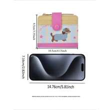 Women Wallet & Check Holder - Rose Red - View 3