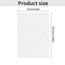 1pc A4 Size Blank Adhesive Water-Soluble Embroidery Stabilizer Paper - Printable Medium Weight Paper, Suitable For Inkjet Printers, DIY Craft Materials, Embroidery Fabric, Embroidery Tools - Multiple Styles - View 5