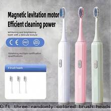 AXH. Cepillo de dientes eléctrico automático, cabezal de cepillo de cerdas suaves, cepillo de dientes para limpieza oral de adultos - Multicolor - Ver 1