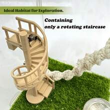 3D Magnetic Jumping Spider Spiral Climbing Ladder, Jumping Spider Climbing Ladder, Easy To Clean And Install, Jumping Spider Terrarium Landscaping Decoration And Habitat Accessory, Designed For Climbing, Hiding And Feeding Of Reptiles, Suitable For Jumping Spiders, Geckos, Lizards And Other Small Reptiles And Amphibians For Climbing, Resting, Exploring And Landscaping Decoration - View 3