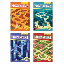 Maze Game Activity Notebooks, Desert, Ocean, Crystal Cave And Funfair Adventure Themes, Focus Training, Logic Thinking And Pathfinding Practice, Progressive Difficulty Design - Style - View 8