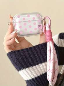 Pink Polka Dot + Pink Lanyard