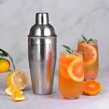 Thickened Stainless Steel Iced Tea Cup, Home Use Hand-Shaken Sealed Mixing Cup For Meal Replacement Milkshake, Juice, Fruit Powder, Cold Drinks, Lemon Tea, Beverage Mixing Cup - Multicolor - View 2