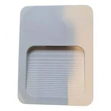 Balizador LED 2W 3000K Luz Amarela Branco Quente Hitec Super LED Parede Iluminação Decorativa Bivolt Baixo Consumo 8x12 - Branco - Visão 2