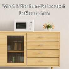 4/8pcs Silicone Door Handles - Soft Touch Pulls, Suitable For Cabinets, Drawers And Furniture - Clear - View 10