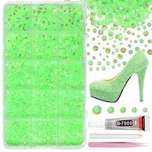 12000pcs Clear AB Rhinestones For Dazzling Kits, Dazzling Resin Gems 2/3/4/5/6mm For Handmade, Flat Back Rhinestones For Craft DIY Glassware - Multicolor - View 15