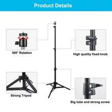 43 Inch Universal Projector Tripod, Retractable Aluminum Alloy Stand, Height Adjustable, 1/4 Metal Universal Head, Suitable For LCD Projectors, Cameras And Mobile Phones - View 6