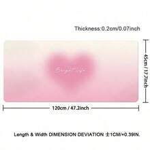 1pc Leather Desk Pad Protector Gradient Heart Large Mouse Pad Office Desk Mat Waterproof Non-Slip Gaming PU Desk Blotter Pad - View 13