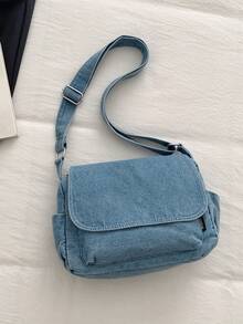 Fashionable Flap Men's One Shoulder Crossbody Bag - Multicolor - View 10