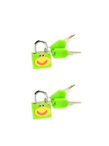 Mini Colorful Lock, Cute Cartoon Padlock, Cute Expression Small Padlock, Mini Lock For Luggage, Diary Lock, Storage Box Lock, Backpack Anti-Theft Lock, Suitable For Students, Girls, Planner Enthusiasts, Perfect For Back To School, Birthday, Christmas Gifts, Storage Privacy, Anti-Theft Protection, Dorm Cabinet, Jewelry Box, Notebook, Multi-Color Funny Cartoon Mini Lock With Key Set - A - View 12