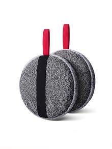 2pcs Round Exfoliating Scrub Sponges, Coarse Nylon Bath Exfoliating Bath Brush, Rough Skin Exfoliating Sponge, Double-Sided Body Polishing Pad, Unisex Bathing Cloth - Multicolor - View 1