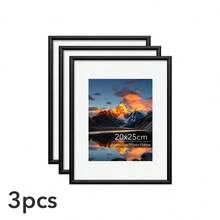 1/3件 30x40cm A3 A4 A5 30x30cm 20x25cm 鋁製相框，經典黑色金屬相框，金色極簡裝飾框，適用照片、海報、藝術品的鋁製相框，時尚牆面裝飾框，適合居家裝飾、藝廊牆、辦公室、客廳 - 多款式 - 查看 20