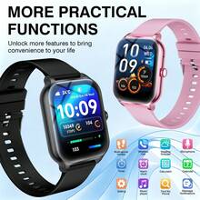 Unisex Smart Watch With Comfortable Silicone Strap, Supports Phone Calls, Message Notifications, Music Control, Alarm Function, Compatible With Android And IOS Systems, Sporty Design, Perfect Gift Choice - Multicolor - View 3